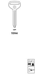 Toon details voor Silca Autosleutel z/plastic kop staal TOY44 Afbeelding van Silca Autosleutel z/plastic kop staal TOY44