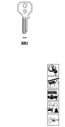 Toon details voor Silca Autosleutel z/plastic kop staal RR1 Afbeelding van Silca Autosleutel z/plastic kop staal RR1