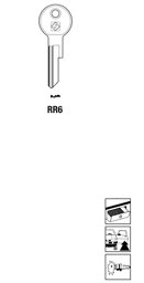 Toon details voor Silca Autosleutel z/plastic kop staal RR6 Afbeelding van Silca Autosleutel z/plastic kop staal RR6