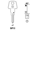 Toon details voor Silca Autosleutel z/plastic kop staal SIP13 Afbeelding van Silca Autosleutel z/plastic kop staal SIP13
