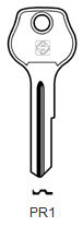 Toon details voor Silca Autosleutel z/plastic kop staal PR1 Afbeelding van Silca Autosleutel z/plastic kop staal PR1