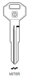 Toon details voor Silca Autosleutel z/plastic kop staal MIT6R Afbeelding van Silca Autosleutel z/plastic kop staal MIT6R