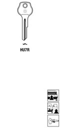 Toon details voor Silca Autosleutel z/plastic kop staal HU7R Afbeelding van Silca Autosleutel z/plastic kop staal HU7R