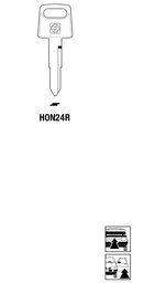 Toon details voor Silca Autosleutel z/plastic kop staal HON24R Afbeelding van Silca Autosleutel z/plastic kop staal HON24R