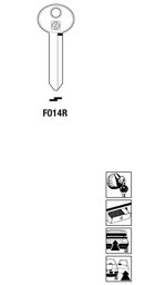Toon details voor Silca Autosleutel z/plastic kop staal FO14R Afbeelding van Silca Autosleutel z/plastic kop staal FO14R