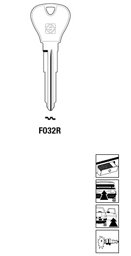 Toon details voor Silca Autosleutel z/plastic kop staal FO32R Afbeelding van Silca Autosleutel z/plastic kop staal FO32R