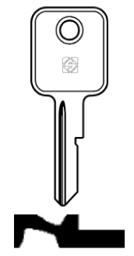 Toon details voor Silca Autosleutel z/plastic kop staal GM5 (E) Afbeelding van Silca Autosleutel z/plastic kop staal GM5 (E)