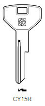 Toon details voor Silca Autosleutel z/plastic kop staal CY15R Afbeelding van Silca Autosleutel z/plastic kop staal CY15R