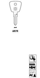 Toon details voor Silca Autosleutel z/plastic kop staal AR7R Afbeelding van Silca Autosleutel z/plastic kop staal AR7R