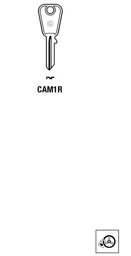 Toon details voor Silca Autosleutel z/plastic kop staal CAM1R Afbeelding van Silca Autosleutel z/plastic kop staal CAM1R