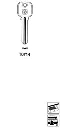 Toon details voor Silca Autosleutel z/plastic kop brass TOY14 Afbeelding van Silca Autosleutel z/plastic kop brass TOY14