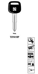 Toon details voor Silca Autosleutel plastic kop staal TOY41RP Afbeelding van Silca Autosleutel plastic kop staal TOY41RP
