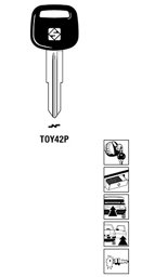 Toon details voor Silca Autosleutel plastic kop staal TOY42P Afbeelding van Silca Autosleutel plastic kop staal TOY42P