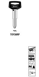 Toon details voor Silca Autosleutel plastic kop staal TOY38RP Afbeelding van Silca Autosleutel plastic kop staal TOY38RP