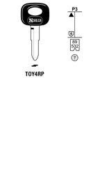 Toon details voor Silca Autosleutel plastic kop staal TOY4RP Afbeelding van Silca Autosleutel plastic kop staal TOY4RP