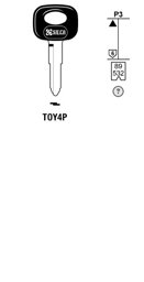 Toon details voor Silca Autosleutel plastic kop staal TOY4P Afbeelding van Silca Autosleutel plastic kop staal TOY4P