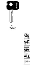 Toon details voor Silca Autosleutel plastic kop staal YM20P Afbeelding van Silca Autosleutel plastic kop staal YM20P