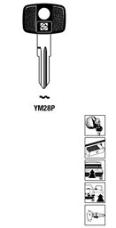 Toon details voor Silca Autosleutel plastic kop staal YM28P Afbeelding van Silca Autosleutel plastic kop staal YM28P
