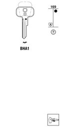 Toon details voor Silca Autosleutel z/plastic kop brass BHA1 Afbeelding van Silca Autosleutel z/plastic kop brass BHA1