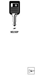 Toon details voor Silca Autosleutel plastic kop staal NE23DP Afbeelding van Silca Autosleutel plastic kop staal NE23DP