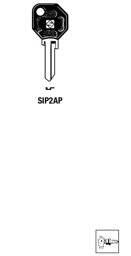 Toon details voor Silca Autosleutel plastic kop staal SIP2AP Afbeelding van Silca Autosleutel plastic kop staal SIP2AP