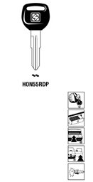 Toon details voor Silca Autosleutel plastic kop staal HON55RDP Afbeelding van Silca Autosleutel plastic kop staal HON55RDP