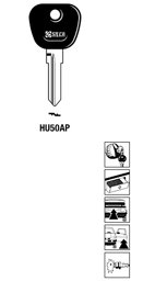 Toon details voor Silca Autosleutel plastic kop staal HU50AP Afbeelding van Silca Autosleutel plastic kop staal HU50AP