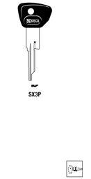 Toon details voor Silca Autosleutel plastic kop brass SX3P Afbeelding van Silca Autosleutel plastic kop brass SX3P