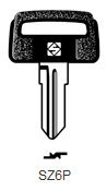 Toon details voor Silca Autosleutel plastic kop brass SZ6P Afbeelding van Silca Autosleutel plastic kop brass SZ6P