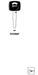 Toon details voor Silca Autosleutel plastic kop brass TOY4RDP Afbeelding van Silca Autosleutel plastic kop brass TOY4RDP