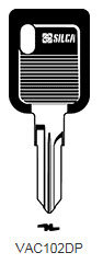 Toon details voor Silca Autosleutel plastic kop brass VAC102DP Afbeelding van Silca Autosleutel plastic kop brass VAC102DP