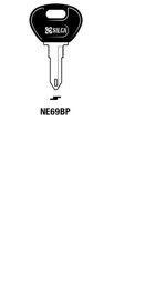 Toon details voor Silca Autosleutel plastic kop brass NE69BP Afbeelding van Silca Autosleutel plastic kop brass NE69BP