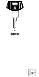 Toon details voor Silca Autosleutel plastic kop brass GM27RP Afbeelding van Silca Autosleutel plastic kop brass GM27RP