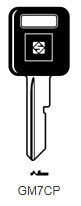 Toon details voor Silca Autosleutel plastic kop brass GM7CP Afbeelding van Silca Autosleutel plastic kop brass GM7CP