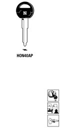 Toon details voor Silca Autosleutel plastic kop brass HON40AP Afbeelding van Silca Autosleutel plastic kop brass HON40AP