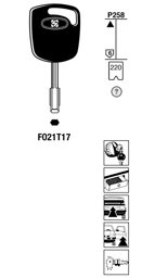 Toon details voor Silca Transpondersleutel staal FO21T17 Afbeelding van Silca Transpondersleutel staal FO21T17