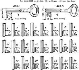 Toon details voor Lips klaviersleutel art. 866L-2023 /15 Afbeelding van Lips klaviersleutel art. 866L-2023 /15