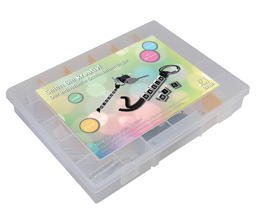 Toon details voor Startset sleutelhanger leren koord met 230 letters Afbeelding van Startset sleutelhanger leren koord met 230 letters