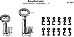 Toon details voor Nemef grendelslotsleutel art. 16N/45 pijp /10 Afbeelding van Nemef grendelslotsleutel art. 16N/45 pijp /10