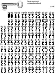 Toon details voor Klaviersleutel art. 946 /1 Afbeelding van Klaviersleutel art. 946 /1