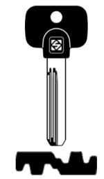 Toon details voor Silca Banensleutel nikkel MTK8RP Afbeelding van Silca Banensleutel nikkel MTK8RP