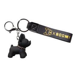Toon details voor Sleutelhanger Hond staand met leren strap- Zwart Afbeelding van Sleutelhanger Hond staand met leren strap- Zwart