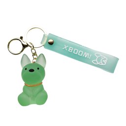 Toon details voor Sleutelhanger Hond zittend met leren strap- Lichtgroen Afbeelding van Sleutelhanger Hond zittend met leren strap- Lichtgroen