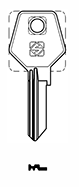 Toon details voor Silca Cilindersleutel brass TRI8R Afbeelding van Silca Cilindersleutel brass TRI8R