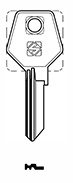 Toon details voor Silca Cilindersleutel brass TRI9R Afbeelding van Silca Cilindersleutel brass TRI9R