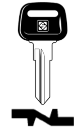 Toon details voor Silca Autosleutel plastic kop staal NE74P Afbeelding van Silca Autosleutel plastic kop staal NE74P