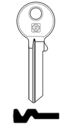 Toon details voor Silca Cilindersleutel brass CE14PS Afbeelding van Silca Cilindersleutel brass CE14PS