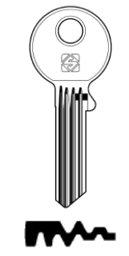Toon details voor Silca Cilindersleutel brass CE17 WPS Afbeelding van Silca Cilindersleutel brass CE17 WPS