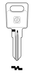 Toon details voor Silca Cilindersleutel brass RO68R Afbeelding van Silca Cilindersleutel brass RO68R