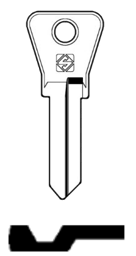 Toon details voor Silca Cilindersleutel brass MC2R Afbeelding van Silca Cilindersleutel brass MC2R